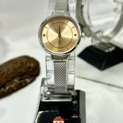 Relógio Technos Slim Prata